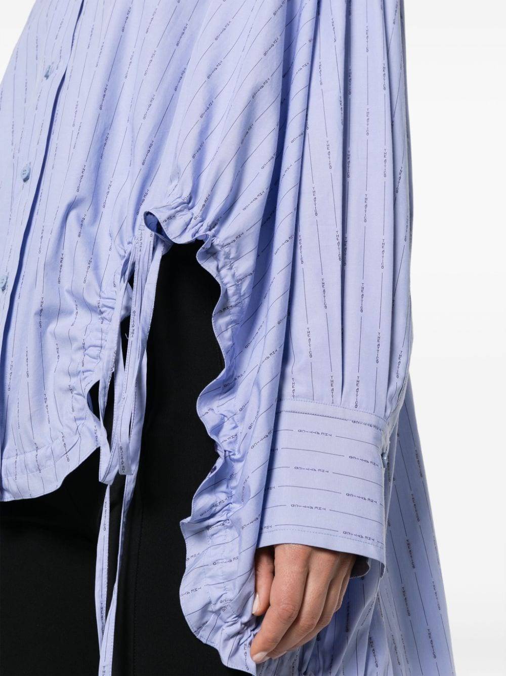 ATTICO  Camicia Attico Blu In Cotone Da Donna