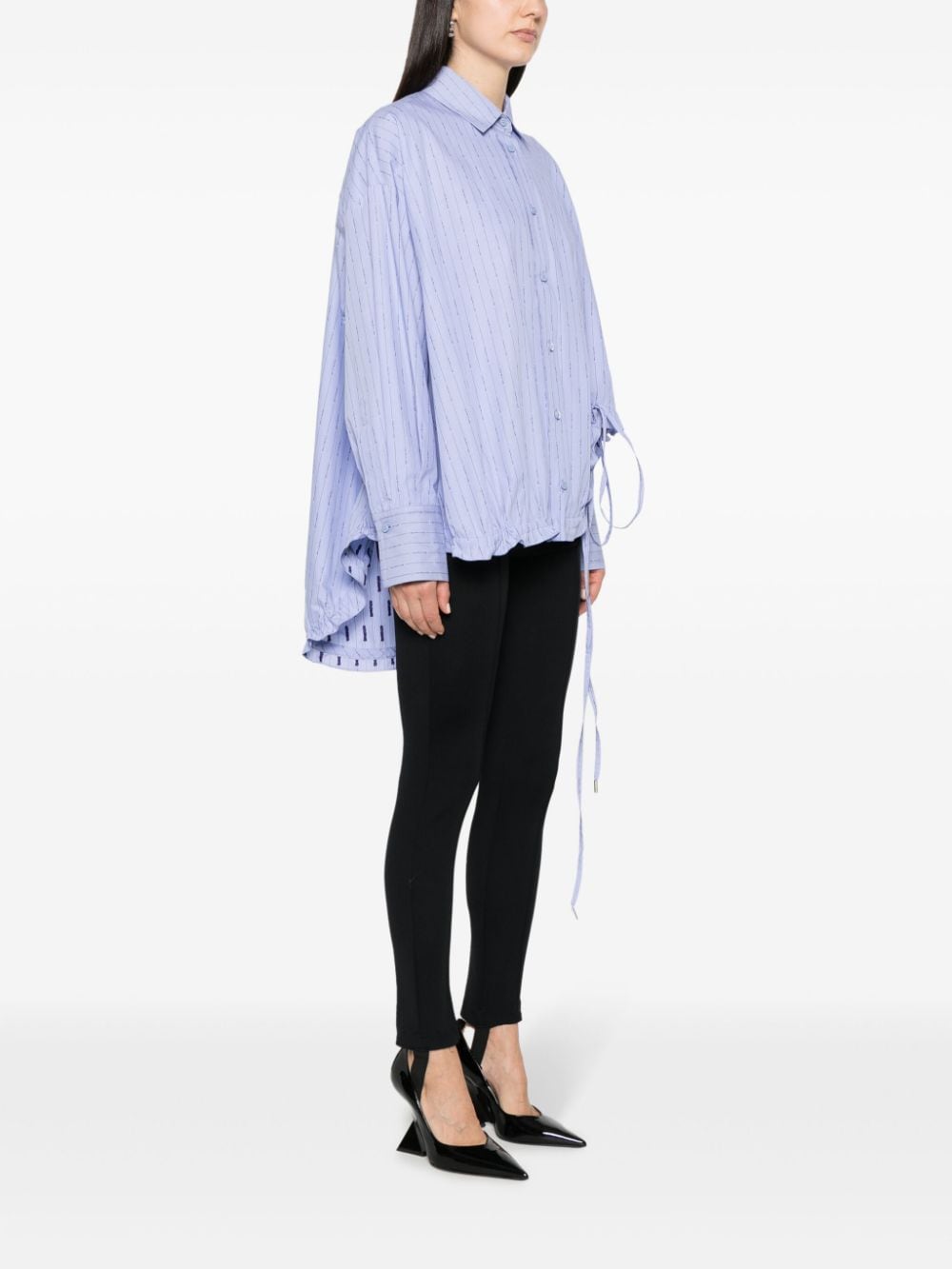 ATTICO  Camicia Attico Blu in Cotone da Donna