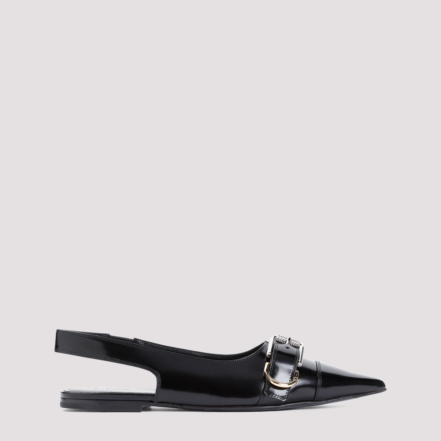 GIVENCHY  Ballerine Givenchy In Pelle Di Vitello Nera