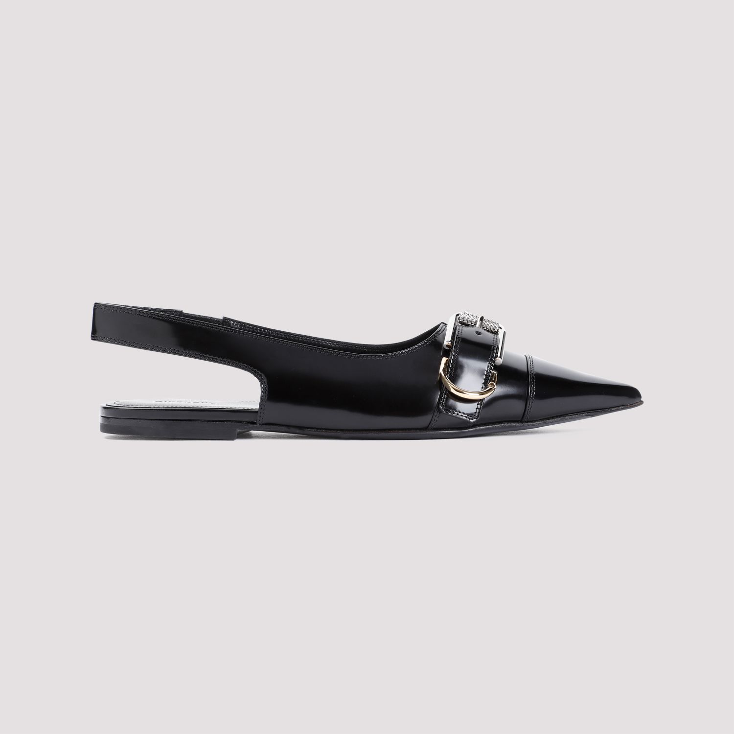 GIVENCHY  Ballerine Givenchy In Pelle Di Vitello Nera