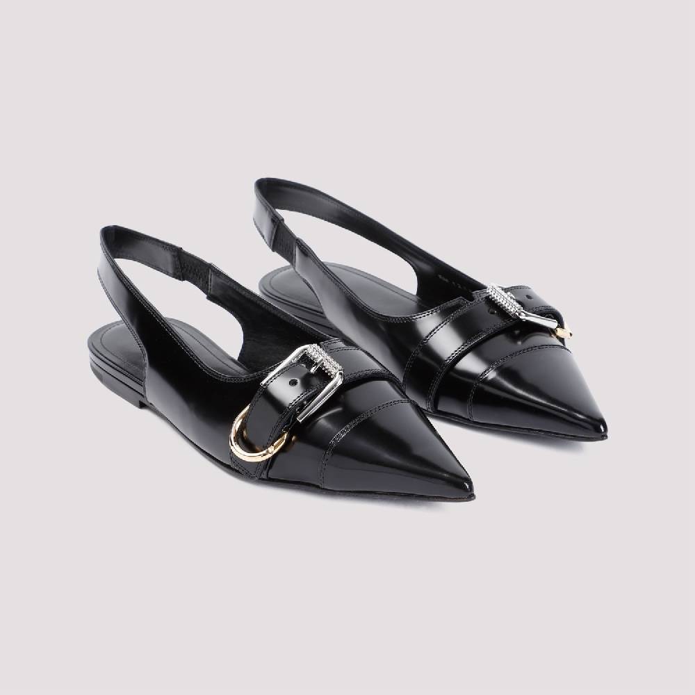 GIVENCHY  Ballerine Givenchy In Pelle Di Vitello Nera