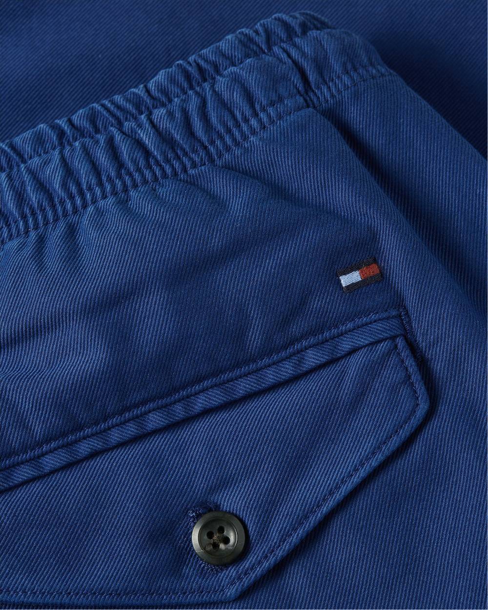 TOMMY HILFIGER  Bermuda Stretch Cotone Blu Uomo Tommy Hilfiger