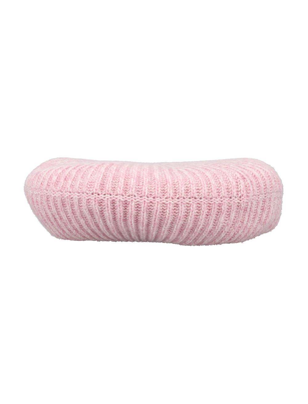 GANNI  Berretto Di Lana Riciclata Con Bordo A Costine GANNI - Lilla