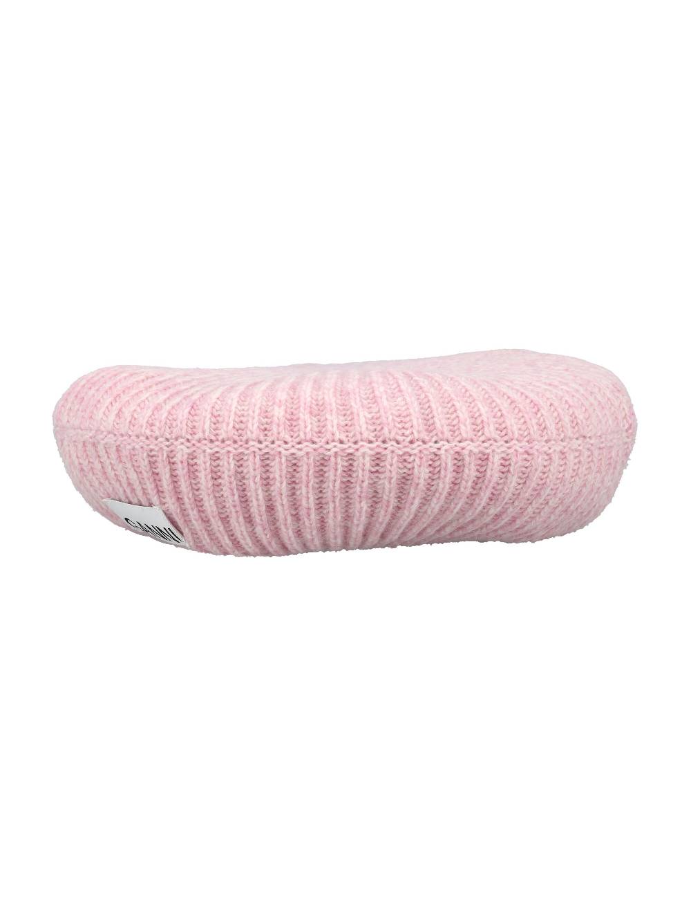 GANNI  Berretto di Lana Riciclata con Bordo a Costine GANNI - Lilla