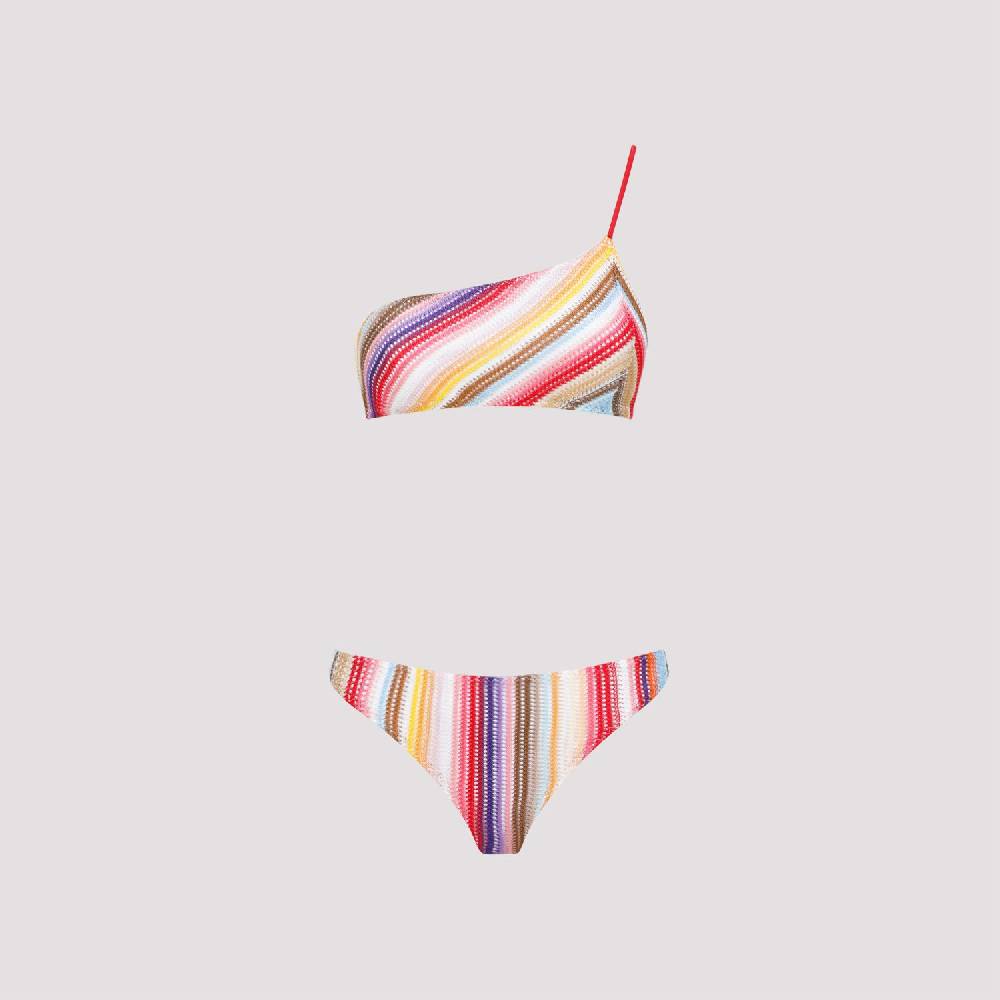 MISSONI  Bikini A Righe Monospalla Missoni In Viscosa