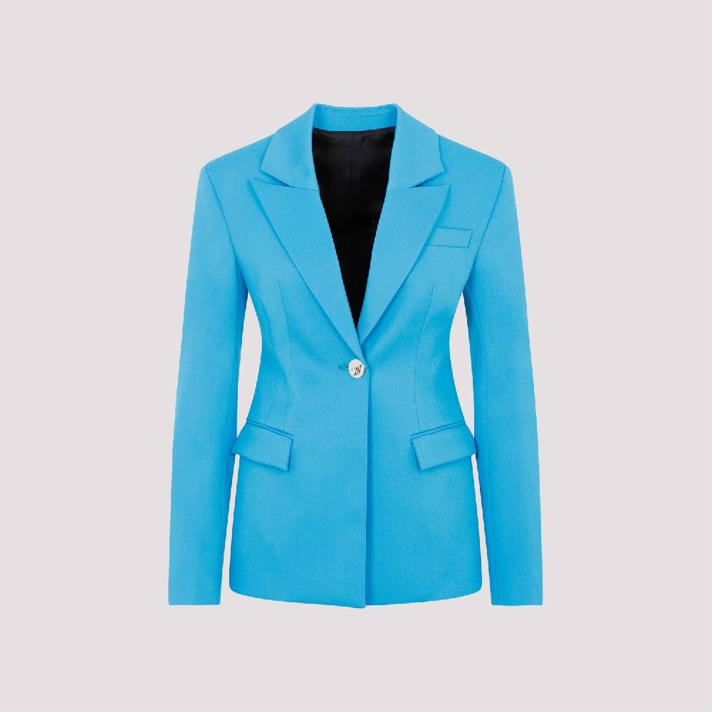ATTICO  Blazer Blu Capri In Misto Lana Da Donna Attico