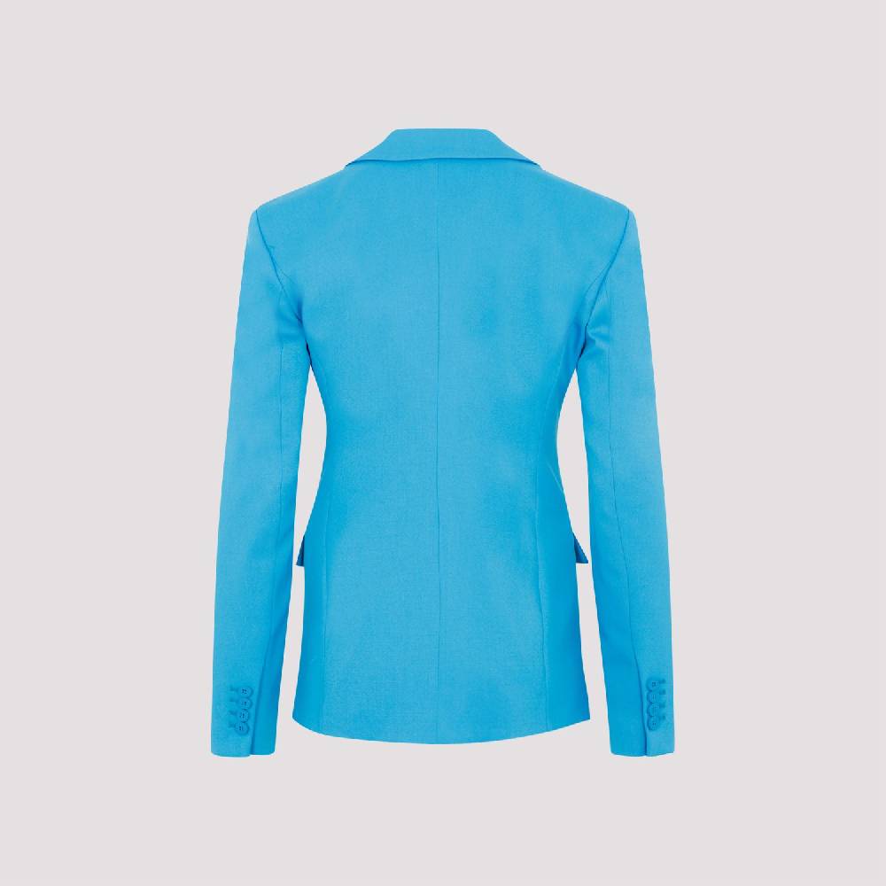 ATTICO  Blazer Blu Capri In Misto Lana Da Donna Attico