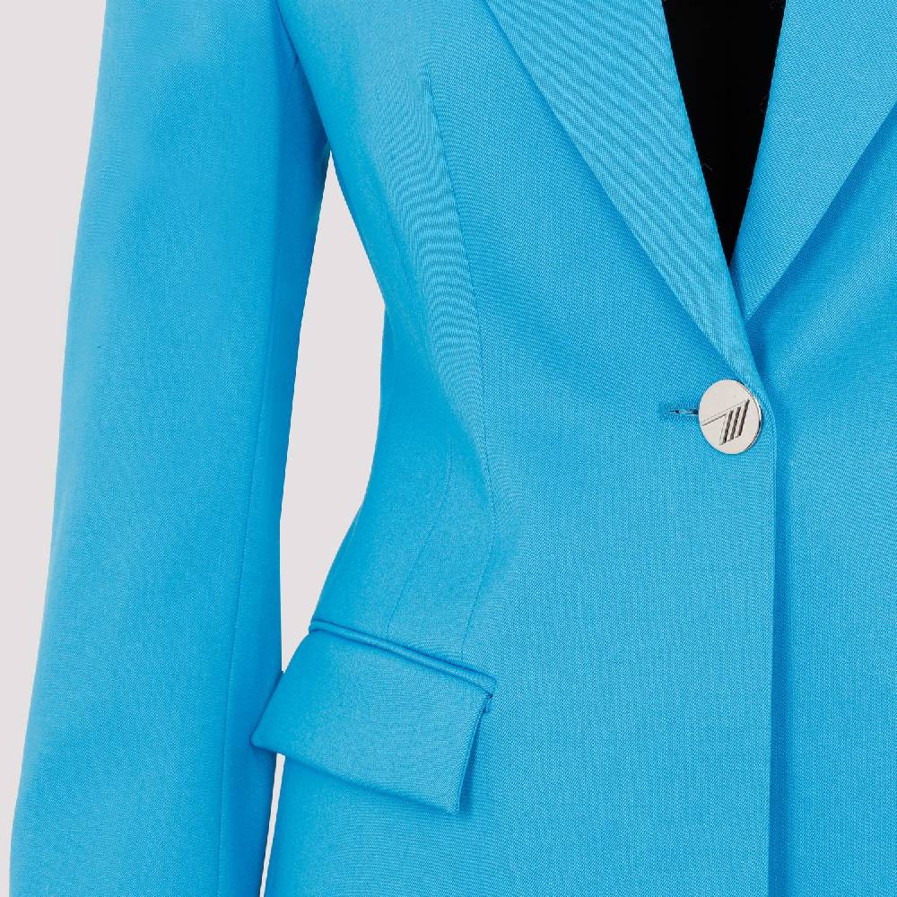 ATTICO  Blazer Blu Capri In Misto Lana Da Donna Attico