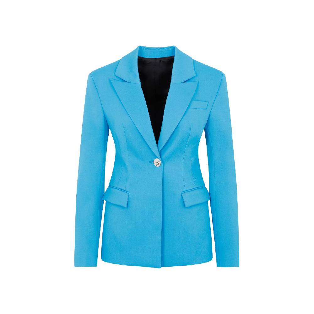 ATTICO  Blazer Blu Capri in Misto Lana da Donna Attico