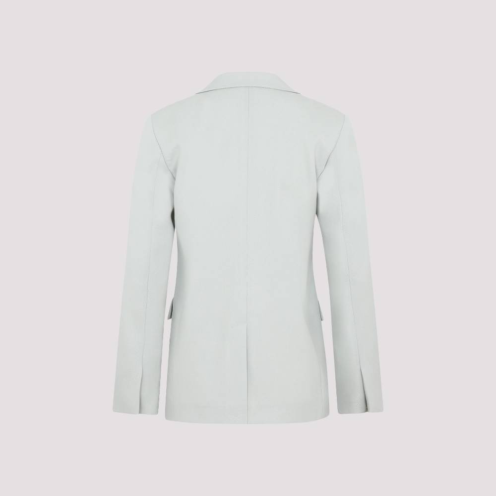 LANVIN  Blazer Da Donna Verde Salvia In Lana Vergine LANVIN