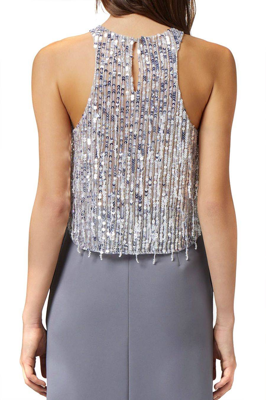 ELISABETTA FRANCHI  Blusa Argento Elisabetta Franchi - Top Poliestere Donna 100%