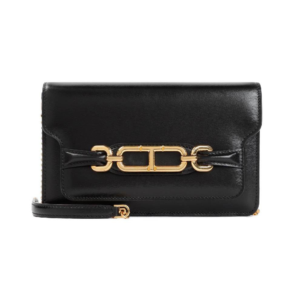 TOM FORD  Borsa a Mano Tom Ford Whitney in Pelle di Vitello Nera