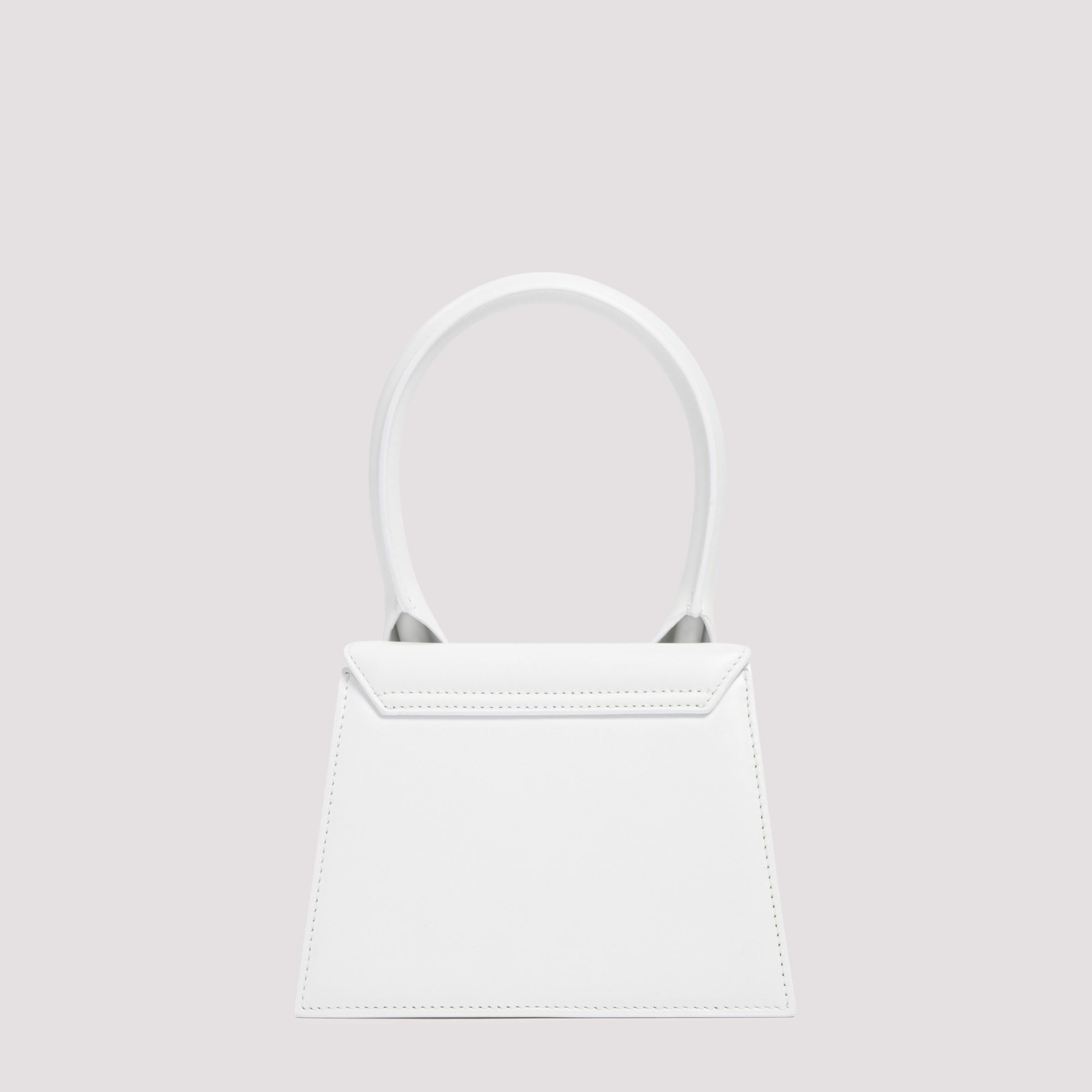JACQUEMUS  Borsa A Spalla Bianca In Pelle Le Chiquito Media Di Jacquemus