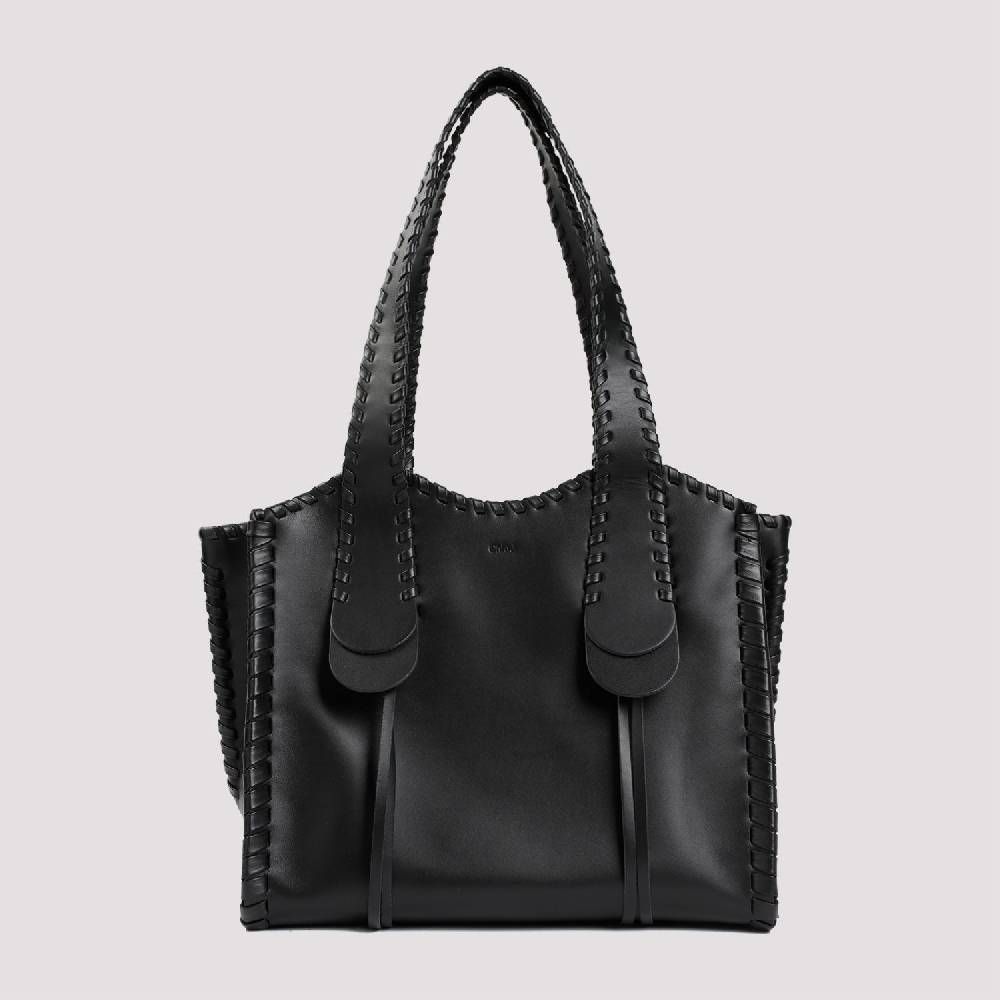 CHLOÉ  Borsa A Spalla Chloé Pelle Di Vitello Nera 35x28x19cm