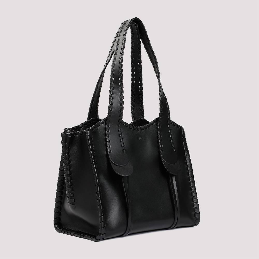CHLOÉ  Borsa A Spalla Chloé Pelle Di Vitello Nera 35x28x19cm