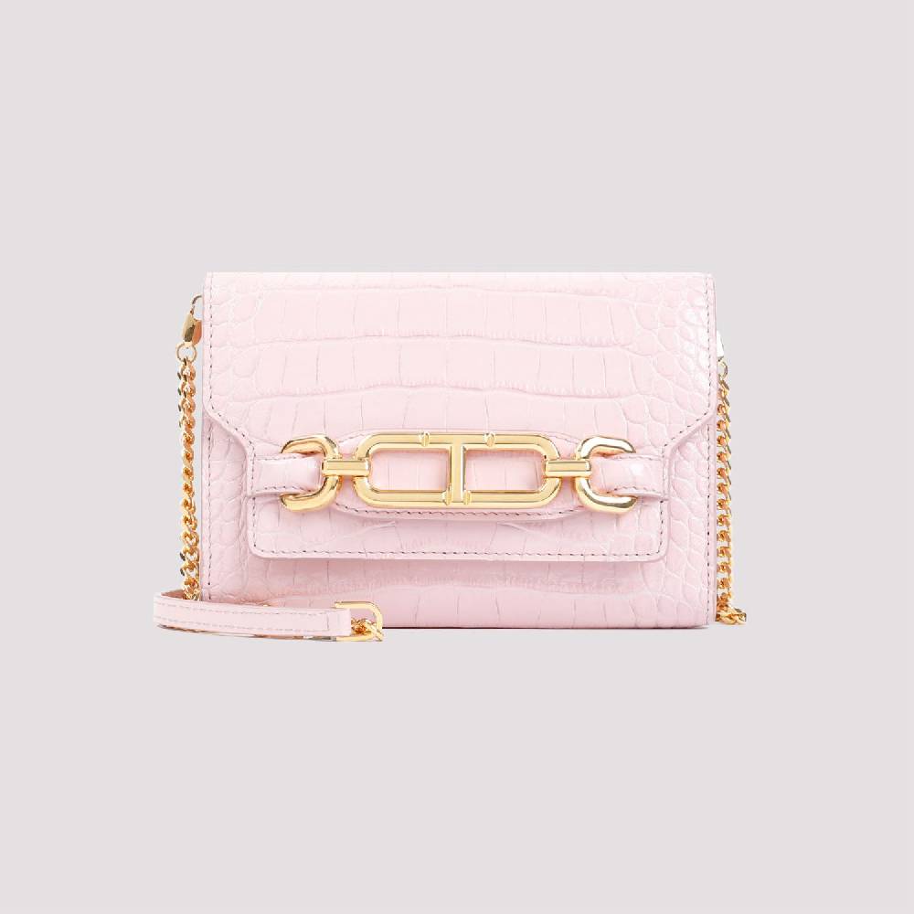 TOM FORD  Borsa Da Donna In Pelle Coccodrillo Rosa Tom Ford