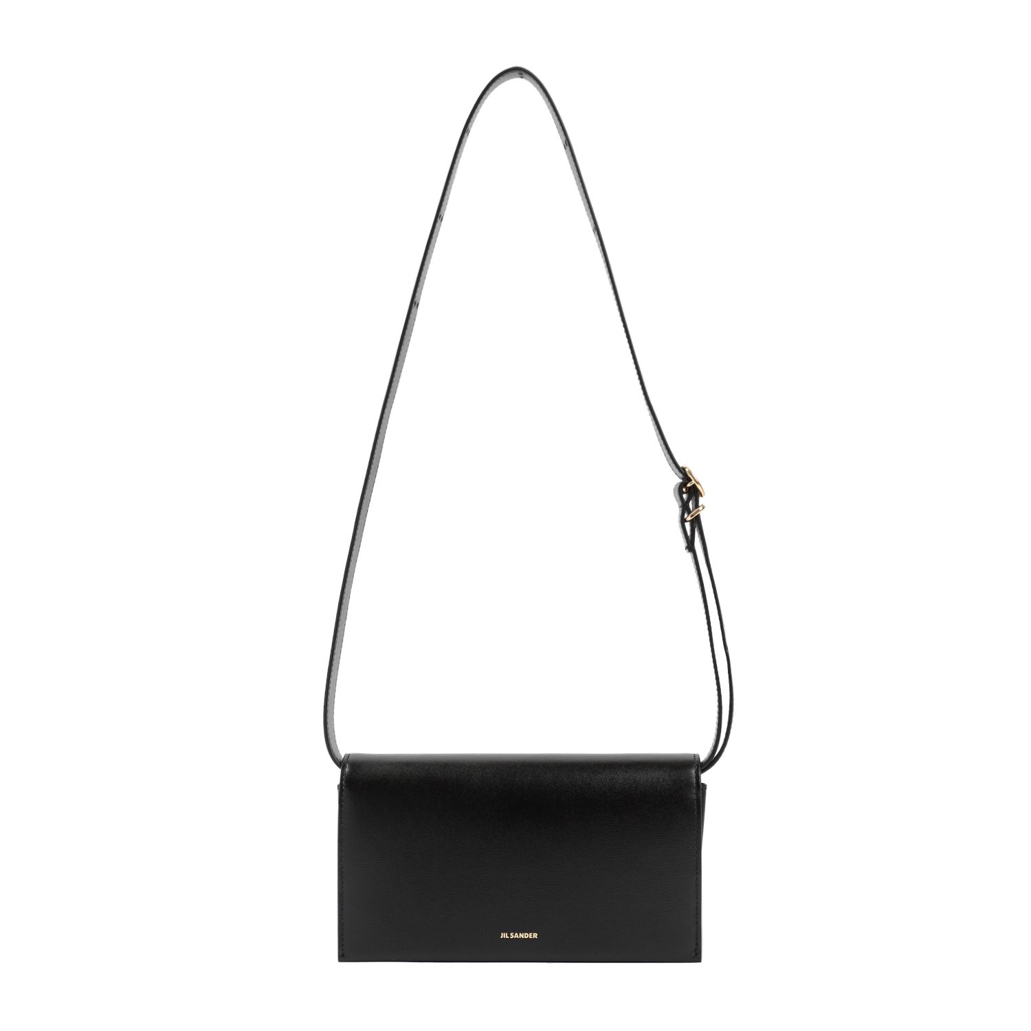 JIL SANDER  Borsa da Donna Jil Sander in Pelle di Vitello Nera con Fibbia