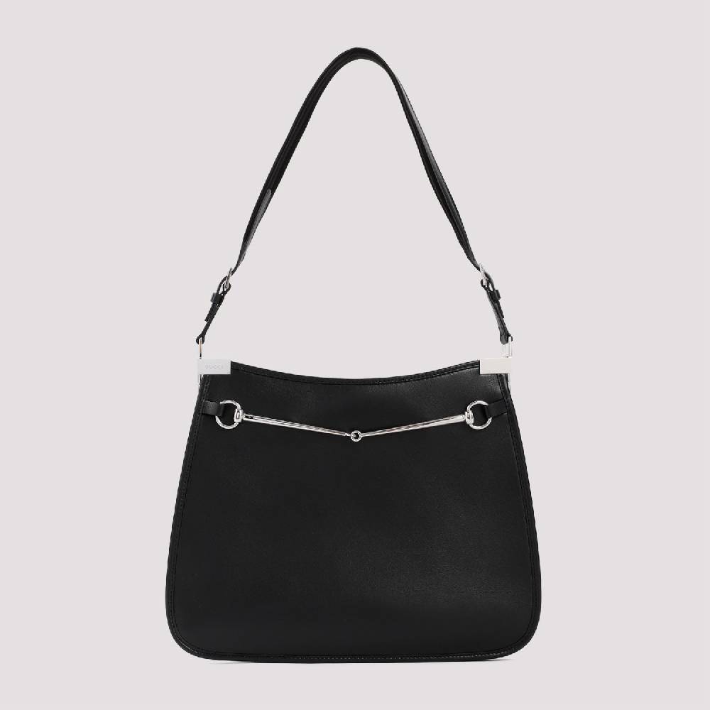 GUCCI  Borsa GUCCI In Pelle Nappa Nera Con Accessori Argentati