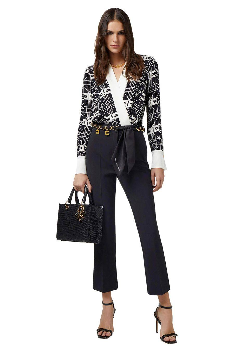 ELISABETTA FRANCHI  Camicetta Multicolore In Seta Elisabetta Franchi Da Donna