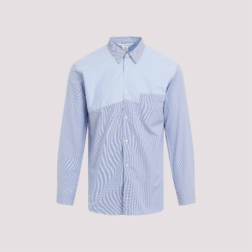 COMME DES GARÇONS SHIRT  Camicia A Righe Blu Cotone Comme Des Garçons Uomo