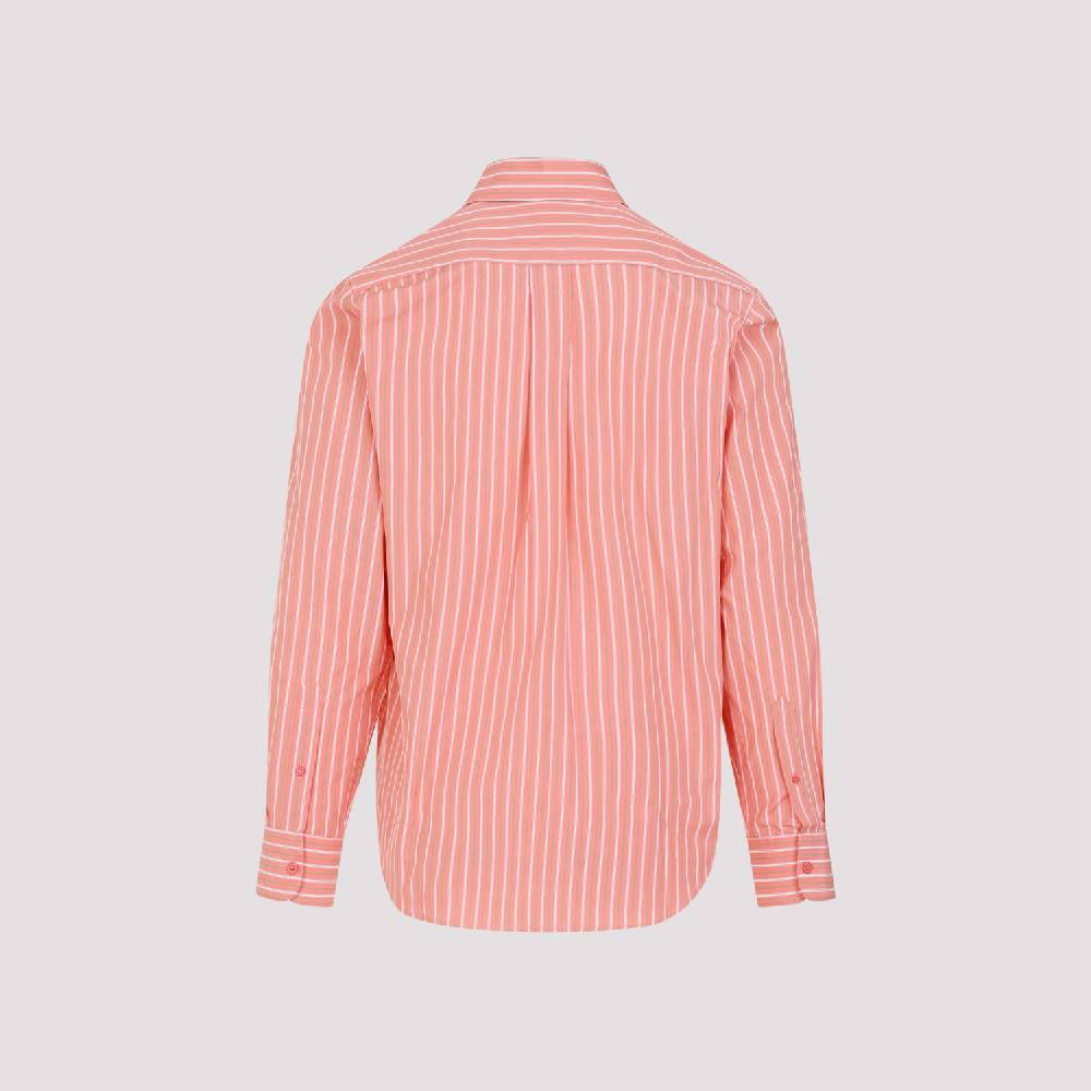 MARTINE ROSE  Camicia A Righe Giallo & Arancio In Cotone Per Uomo Di Martine Rose