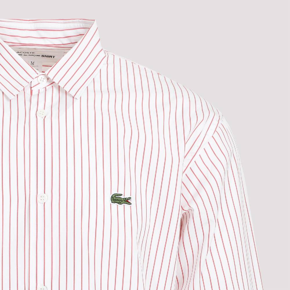 COMME DES GARÇONS SHIRT  Camicia A Righe Rosse Comme Des Garçons In Cotone - Uomo