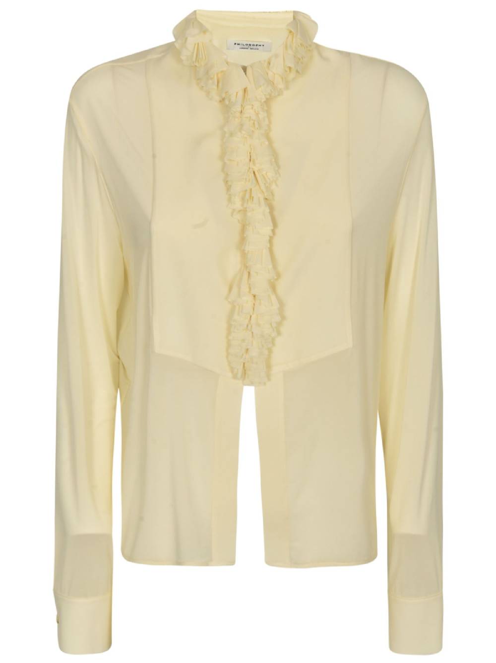 PHILOSOPHY DI LORENZO SERAFINI  Camicia Avorio con Ruche da Donna Philosophy