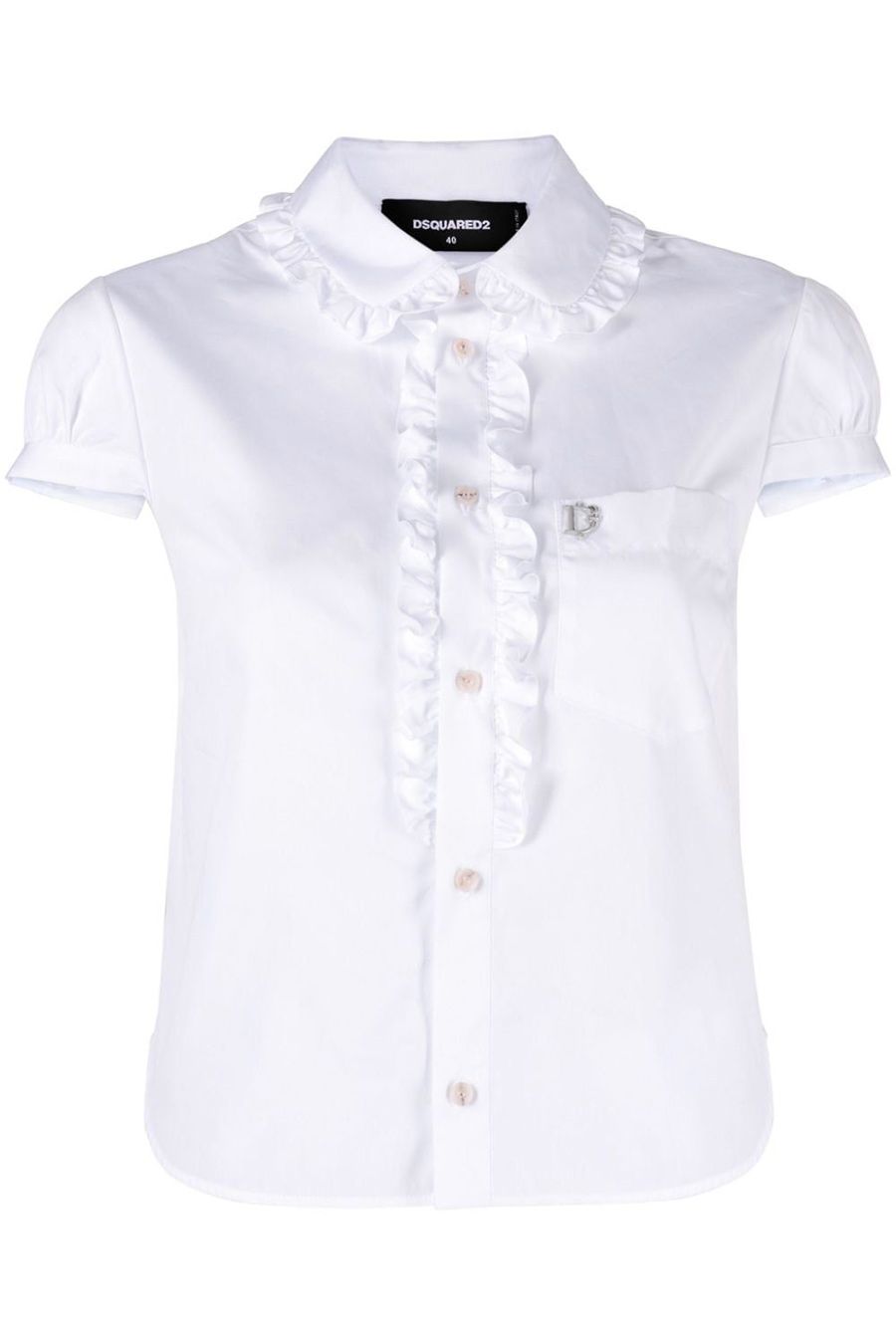 DSQUARED2  Camicia Bianca in Cotone DSQUARED2 da Donna - S75DL0874