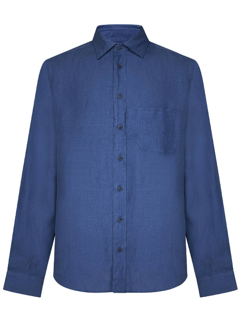 SEASE  Camicia Classica SEASE Blu Reale in Lino da Uomo