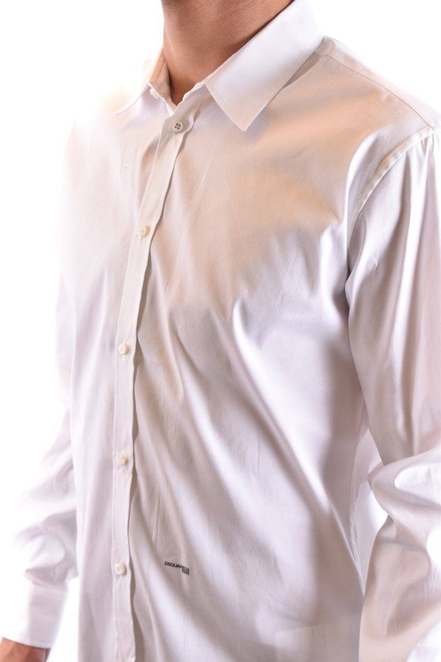 DSQUARED2  Camicia Classica Uomo DSQUARED2 Cotone Bianco