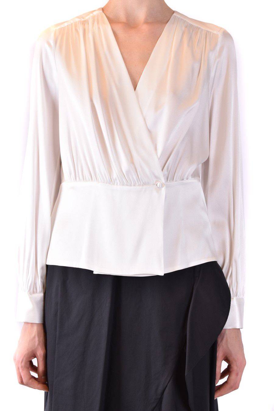 PINKO  Camicia Comfort Fit di Seta Bianca PINKO per Donna