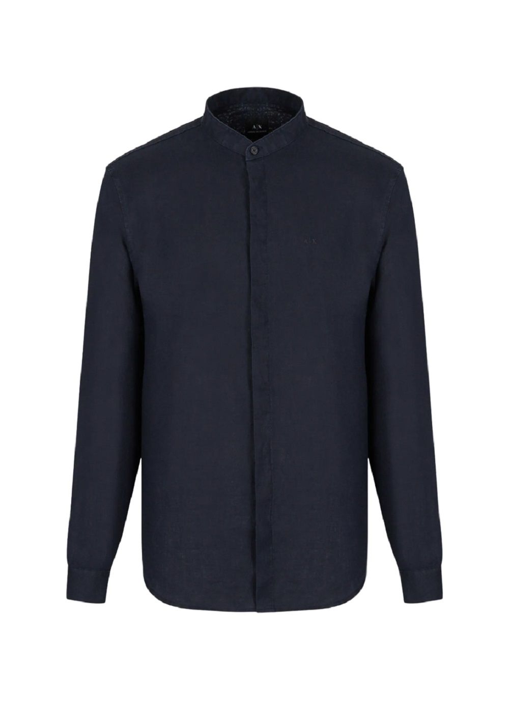 ARMANI EXCHANGE  Camicia di Lino Blu Uomo Armani Exchange