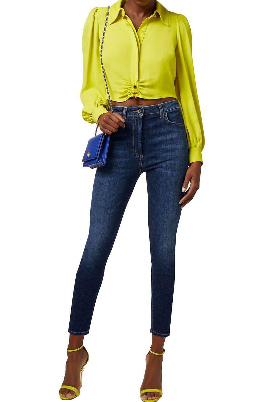 ELISABETTA FRANCHI  Camicia Gialla In Viscosa Elisabetta Franchi Donna