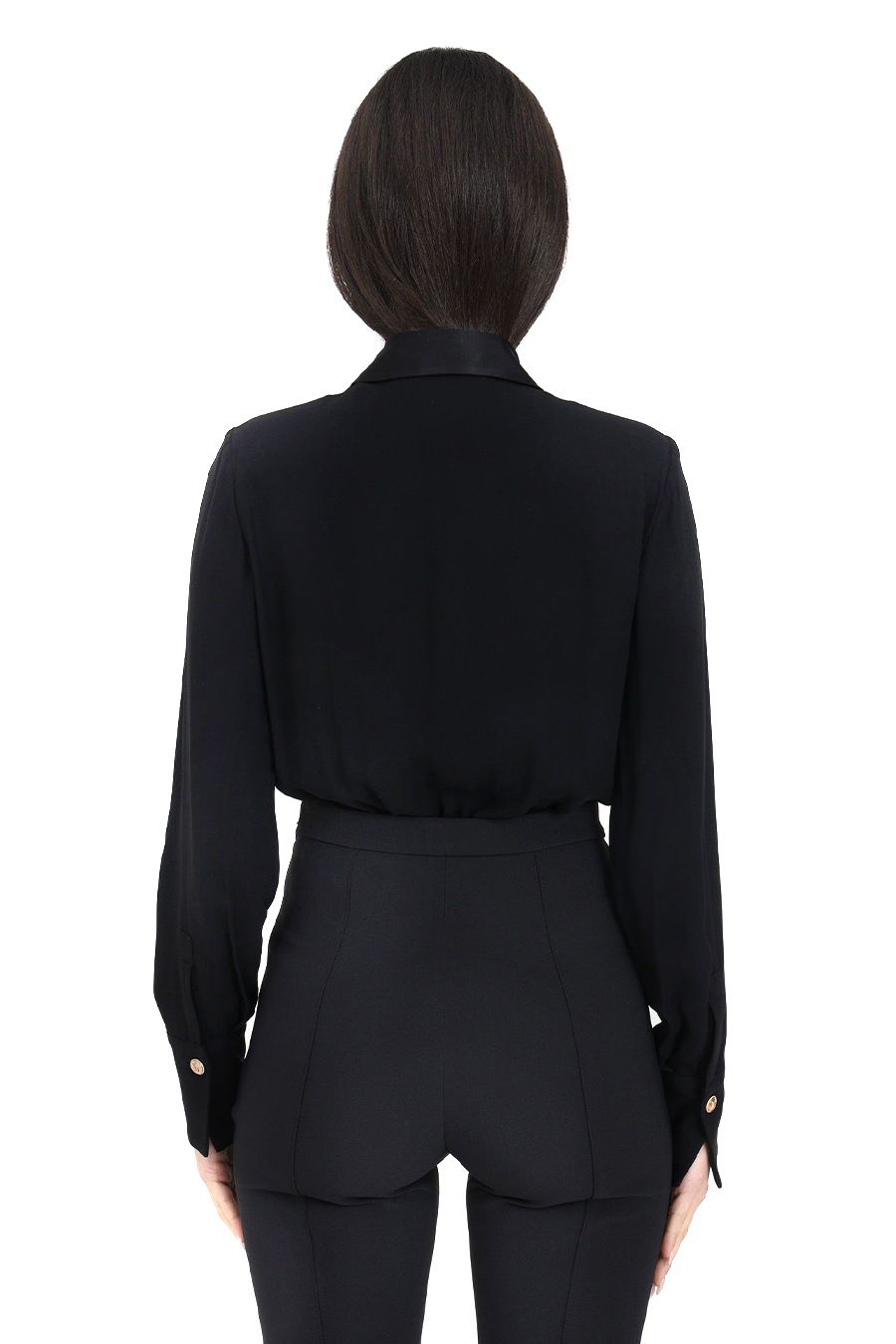 ELISABETTA FRANCHI  Camicia Nera In Viscosa Elisabetta Franchi Donna