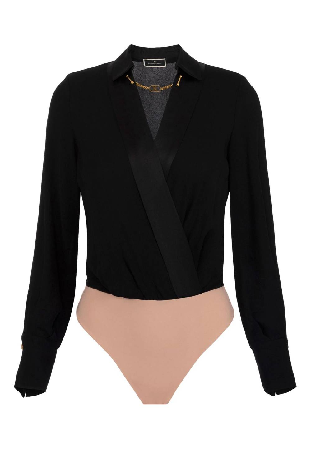 ELISABETTA FRANCHI  Camicia Nera in Viscosa Elisabetta Franchi Donna