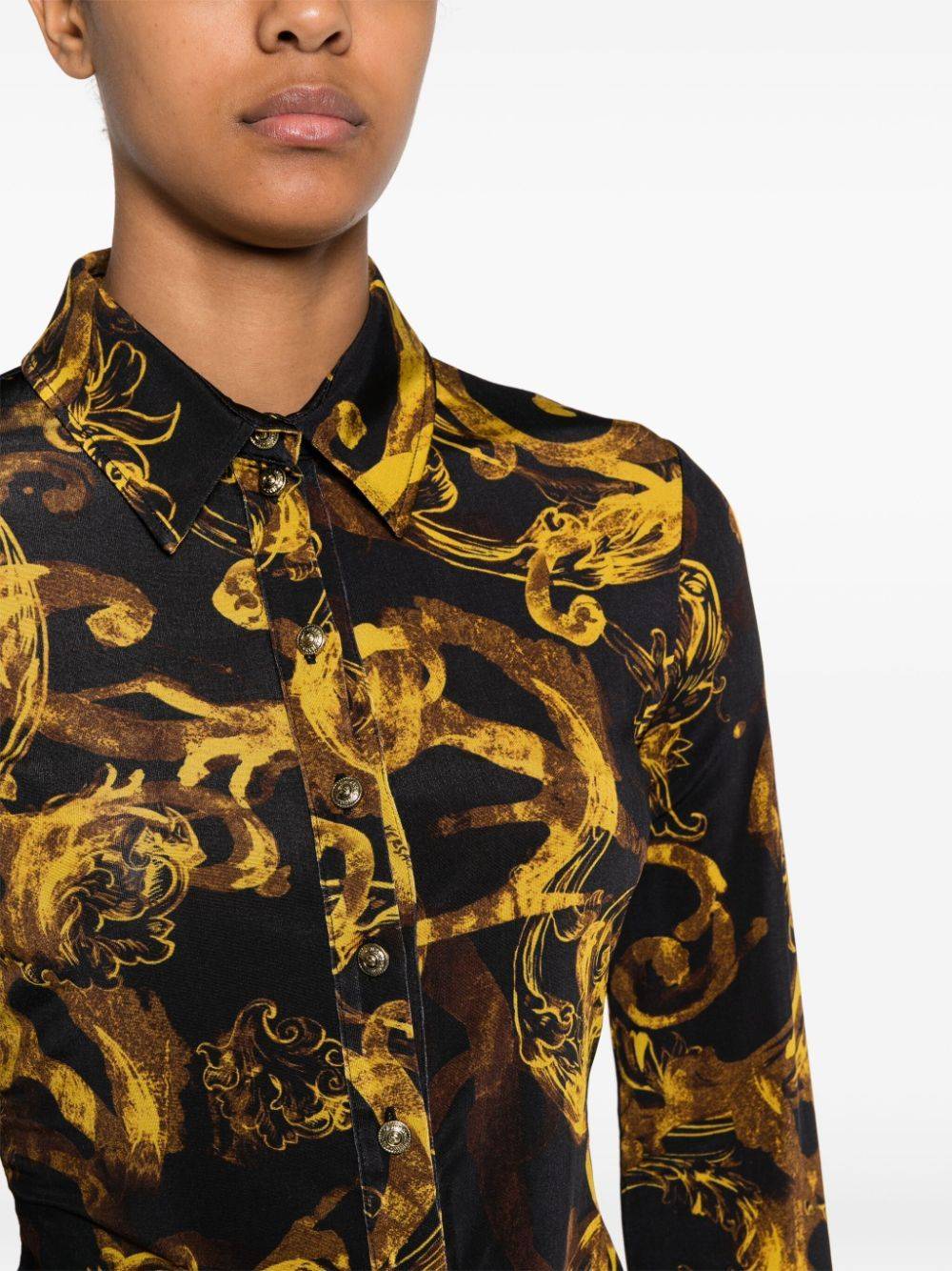 VERSACE JEANS COUTURE  Camicia Nera Versace Jeans Couture Da Donna