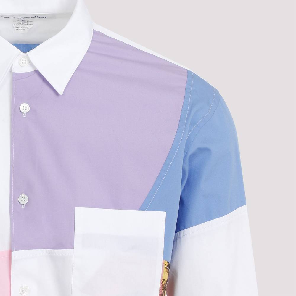 COMME DES GARÇONS SHIRT  Camicia Poplin Patchwork Andy Warhol Da Uomo Comme Des Garçons