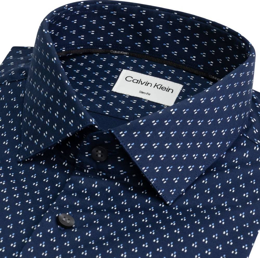 CALVIN KLEIN  Camicia Uomo Calvin Klein Blu In Cotone