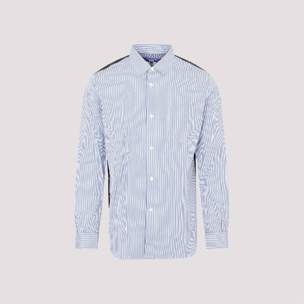 JUNYA WATANABE  Camicia Uomo Junya Watanabe Cotone Blu A Righe E Quadri