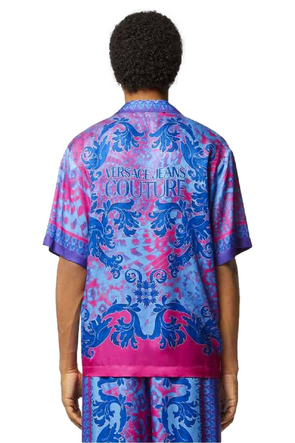 VERSACE JEANS COUTURE  Camicia Uomo Multicolore In Viscosa Versace Jeans Couture