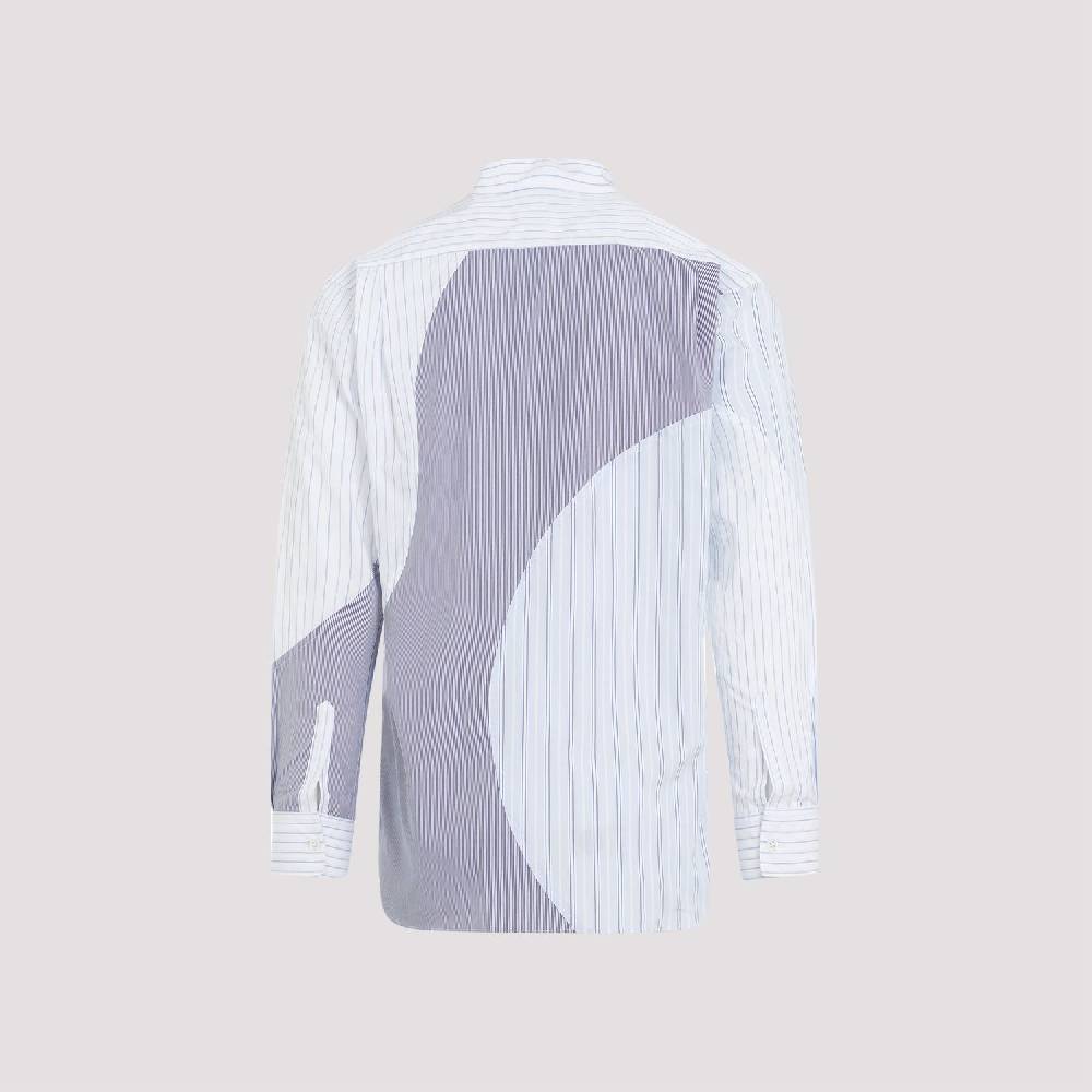COMME DES GARÇONS SHIRT  Camicia Uomo Patchwork Blu In Cotone - COMME DES GARÇONS SHIRT