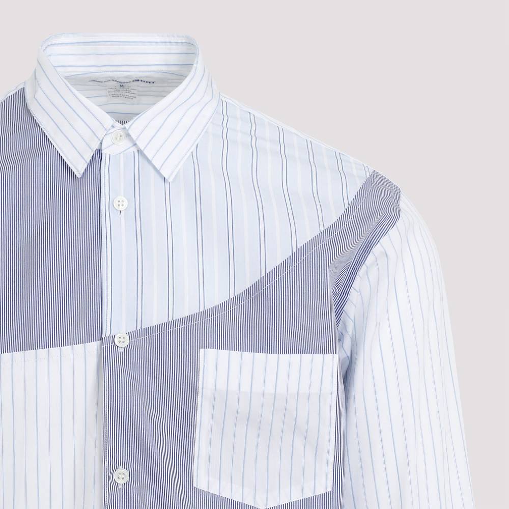 COMME DES GARÇONS SHIRT  Camicia Uomo Patchwork Blu In Cotone - COMME DES GARÇONS SHIRT