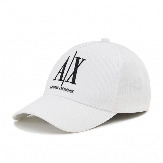ARMANI EXCHANGE  Cappellino Da Baseball Bianco In Cotone Armani Exchange Uomo