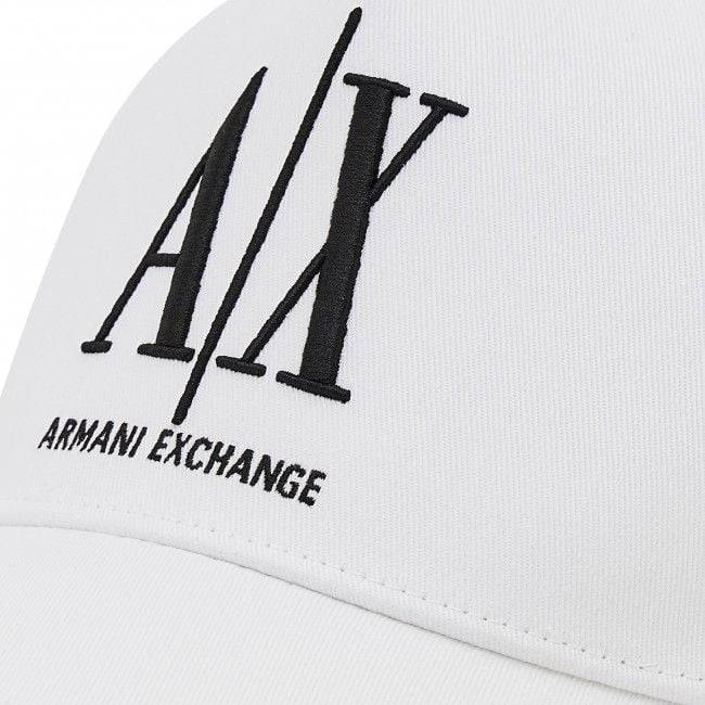 ARMANI EXCHANGE  Cappellino Da Baseball Bianco In Cotone Armani Exchange Uomo