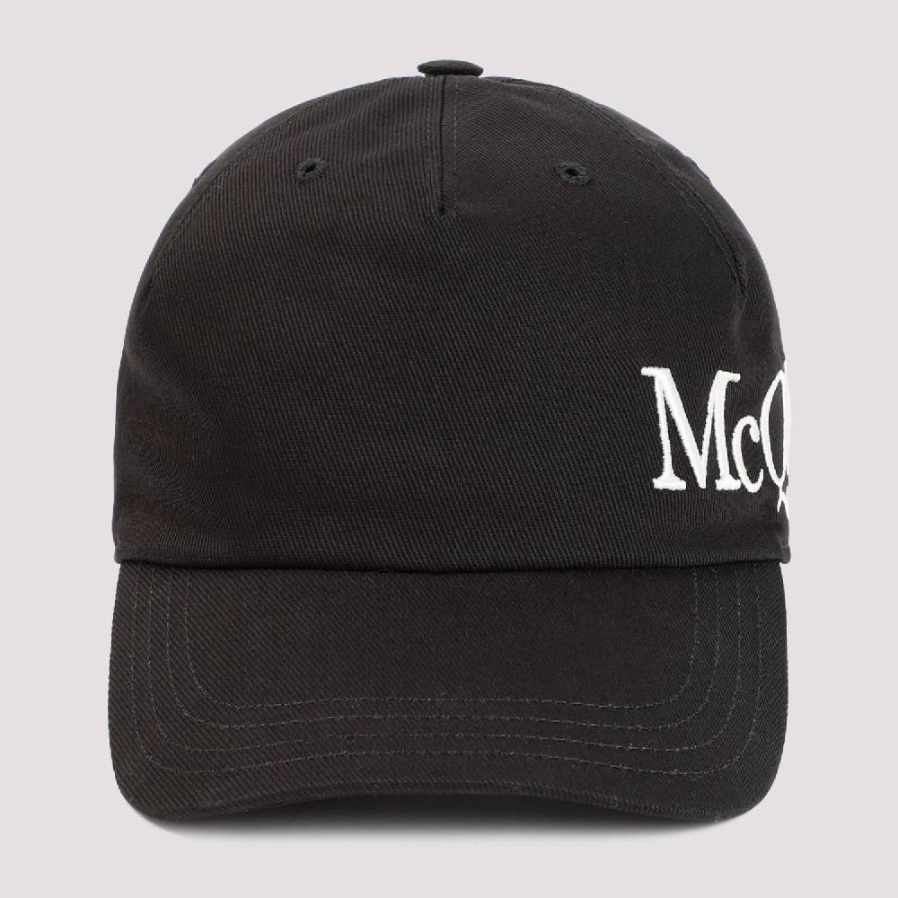 ALEXANDER MCQUEEN  Cappellino In Cotone Con Logo Ricamato Alexander McQueen - Nero