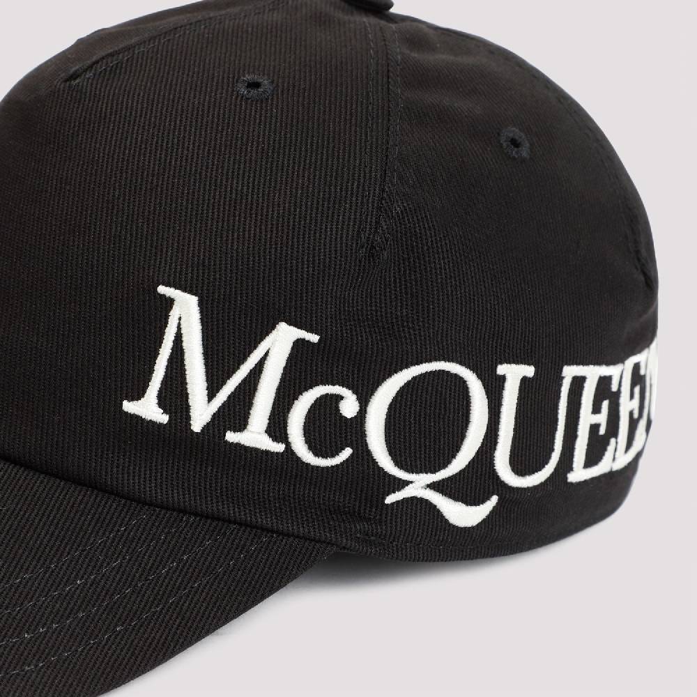 ALEXANDER MCQUEEN  Cappellino In Cotone Con Logo Ricamato Alexander McQueen - Nero