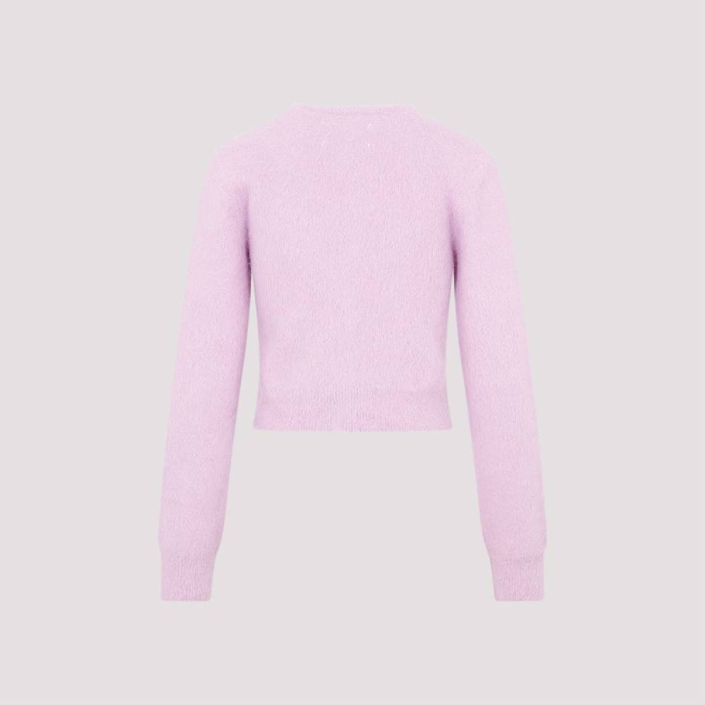 MAISON MARGIELA  Cardigan In Angora Rosa E Viola MAISON MARGIELA