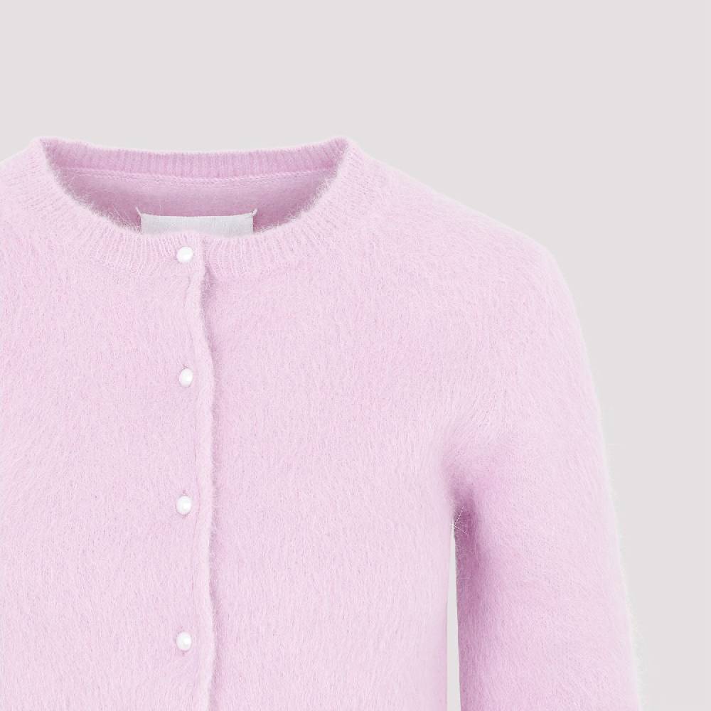 MAISON MARGIELA  Cardigan In Angora Rosa E Viola MAISON MARGIELA