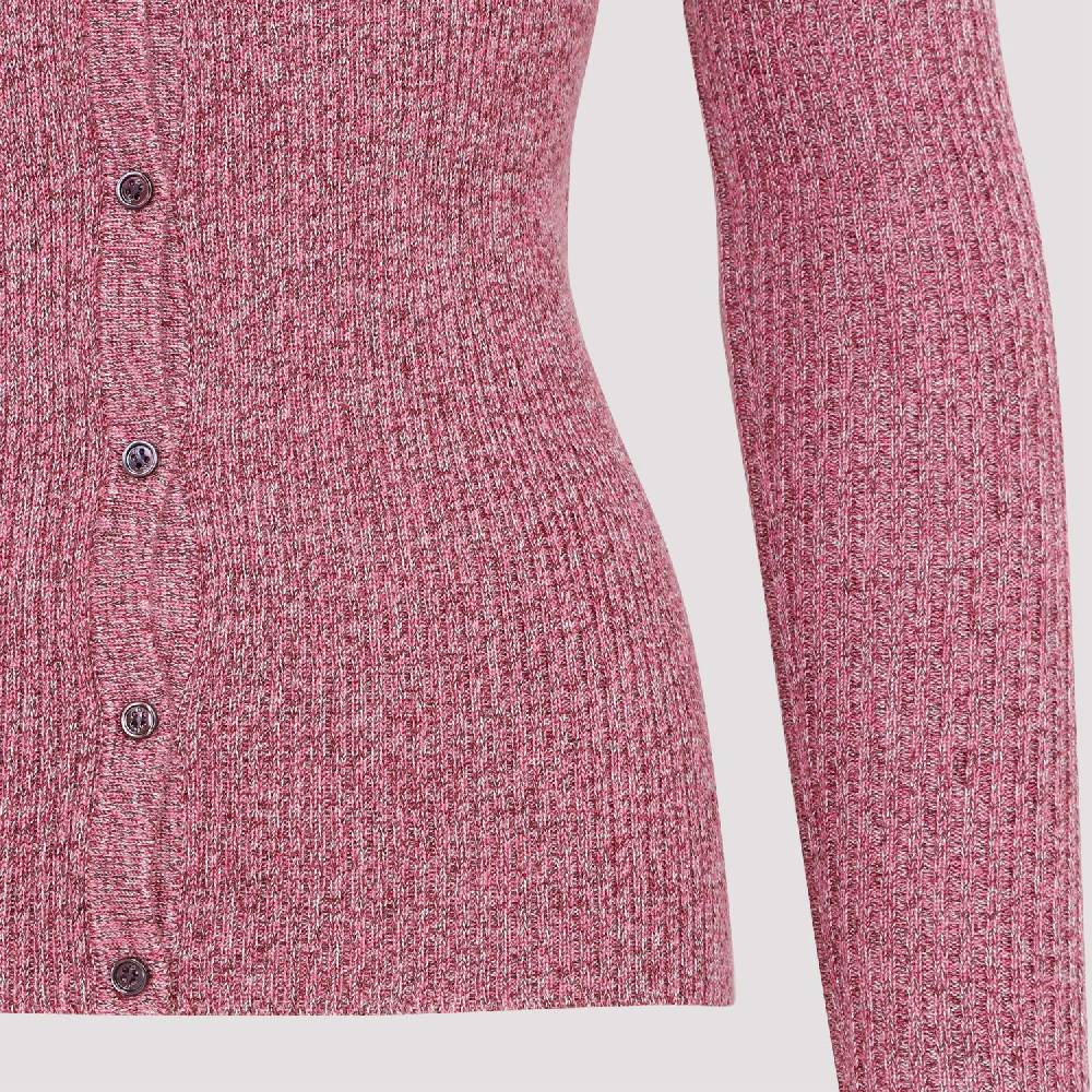 GABRIELA HEARST  Cardigan Misto Cachemire E Seta Rosa & Viola Di Gabriela Hearst