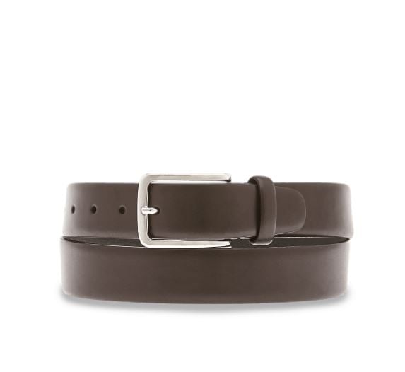 THE BRIDGE  Cintura Di Pelle Nera Elegante THE BRIDGE Per Uomo - Accessorio 3,5cm